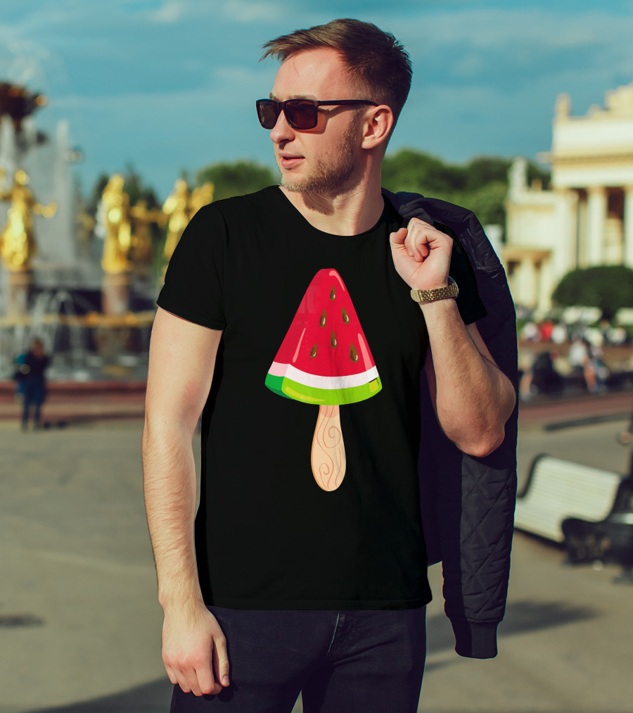 Watermelon Ice Cream Popsicle Treat T-Shirt