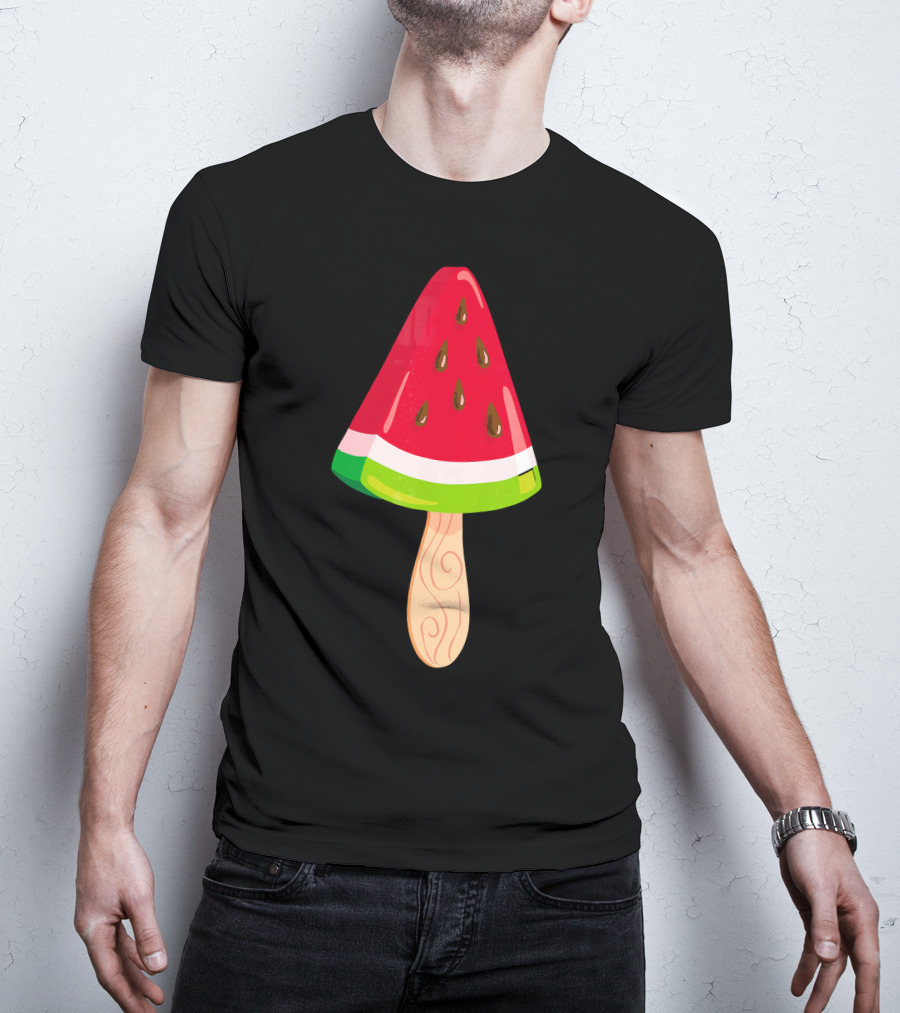 Watermelon Ice Cream Popsicle Treat T-Shirt
