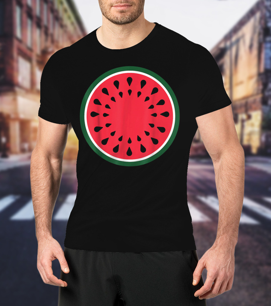 Watermelon Fruit Slice Easy Lazy DIY T-Shirt