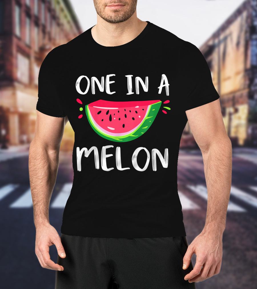 One In A Melon Kids Cute Watermelon Back To School T-Shirt