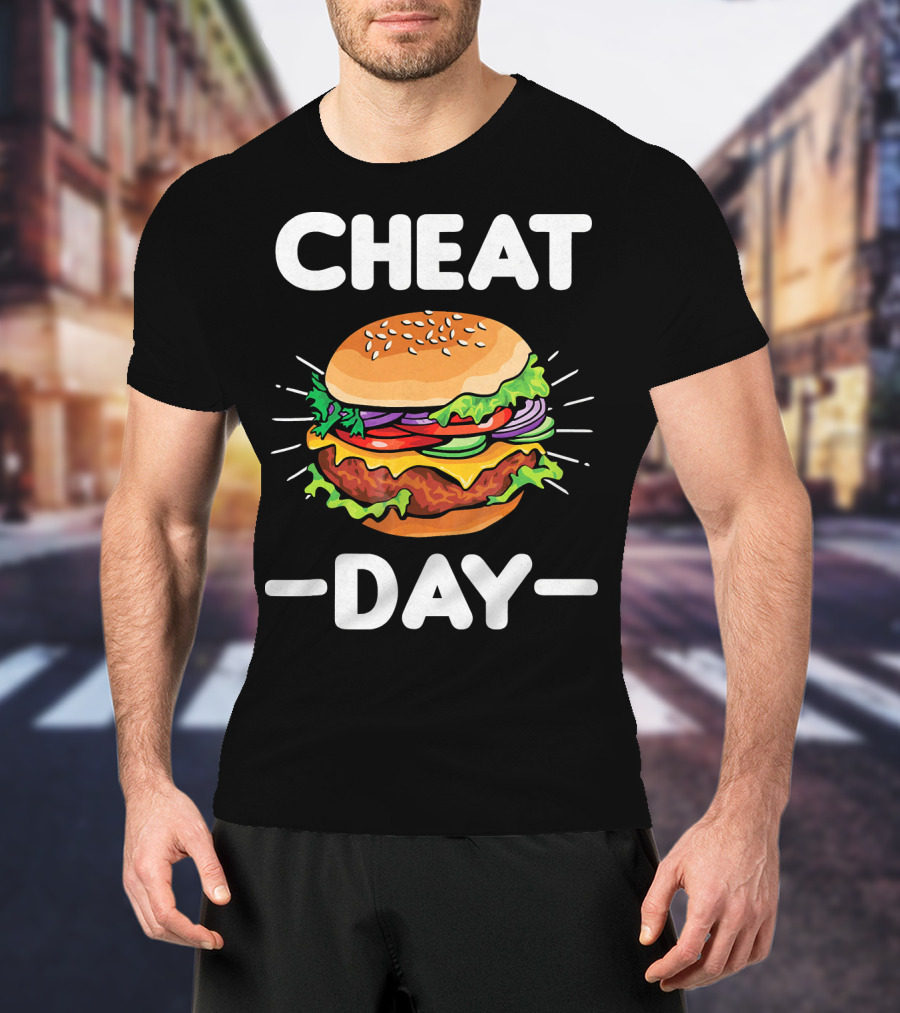Cheat Day Funny Cheeseburger Ham T-Shirt