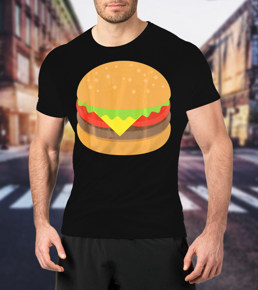 Hamburger Cheeseburger Emoji Emoticon Icon Burger T-Shirt