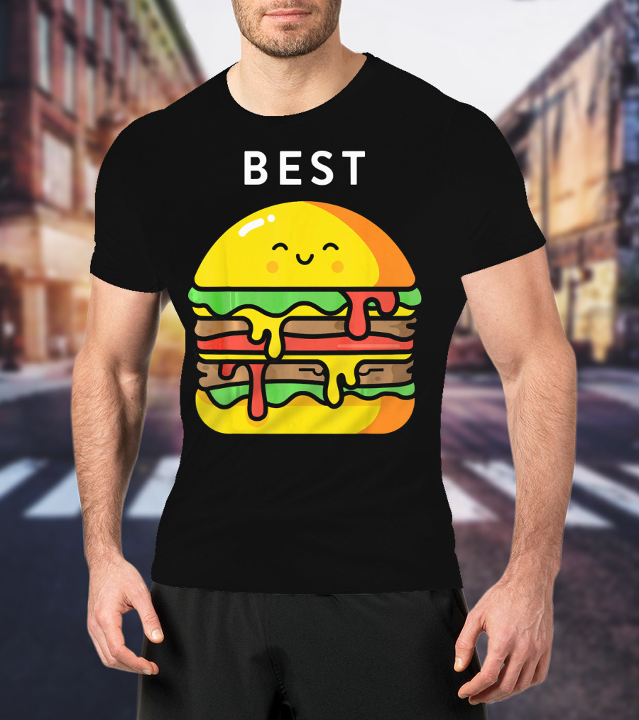Best Burger Fries Best Friend Matching T-Shirt