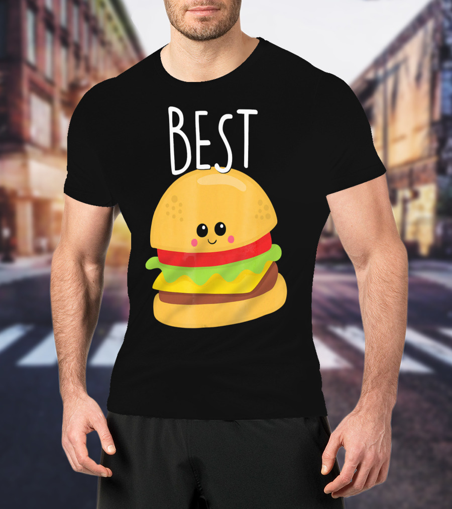 Bestie Cute Food BFF Best Friend Burger T-Shirt