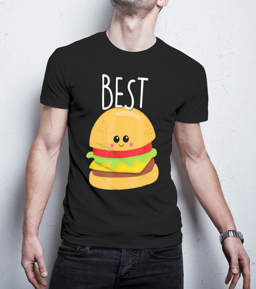 Bestie Cute Food BFF Best Friend Burger T-Shirt