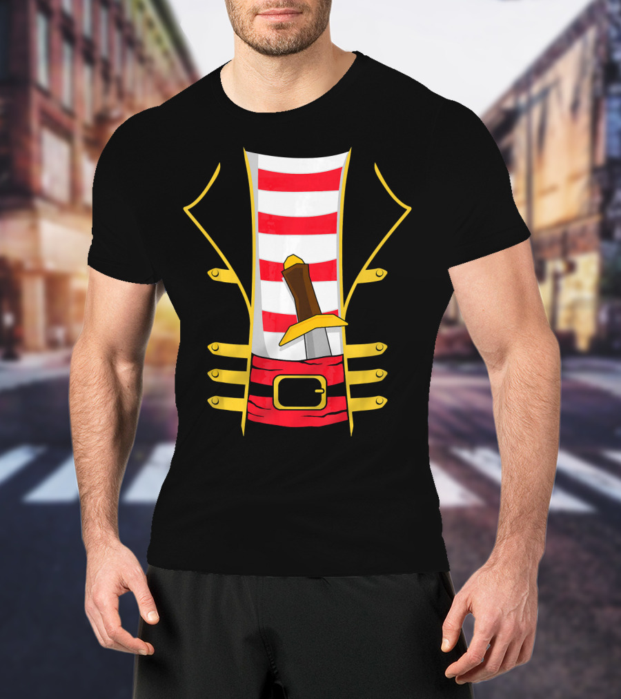 Pirate Outfit With Sword Halloween Costume T-Shirt