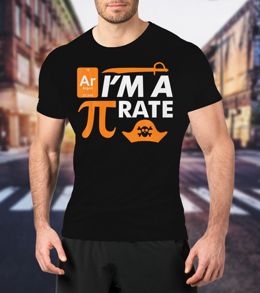 Ar Im A Pirate Pi Symbol Periodic Table Pi Day Elements T-Shirt