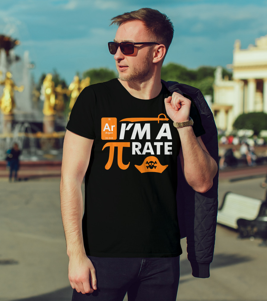Ar Im A Pirate Pi Symbol Periodic Table Pi Day Elements T-Shirt