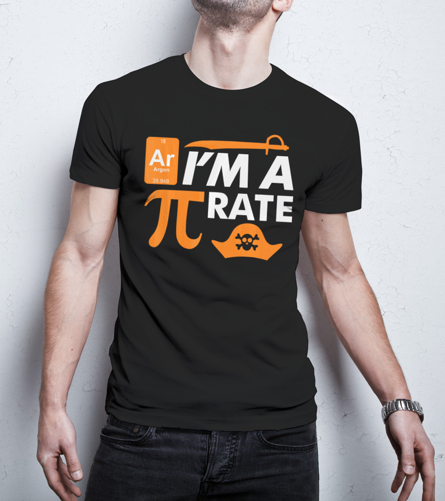 Ar Im A Pirate Pi Symbol Periodic Table Pi Day Elements T-Shirt