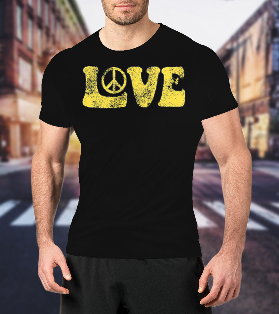 LOVE Peace Sign Groovy T-Shirt