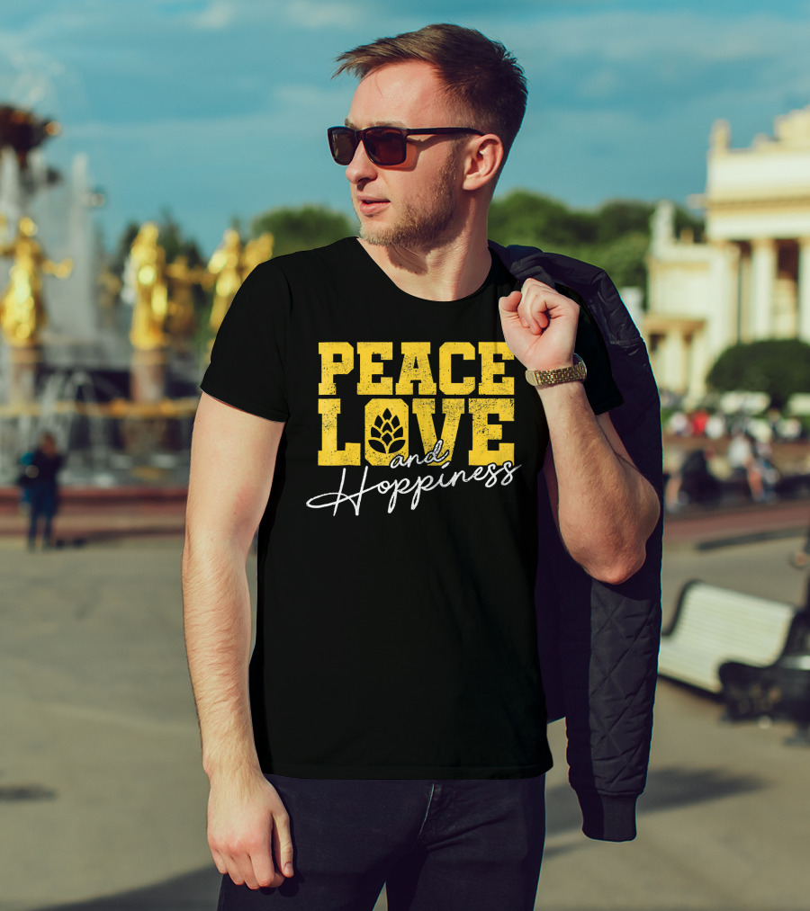 Peace Love Hoppines Beer Hop T-Shirt