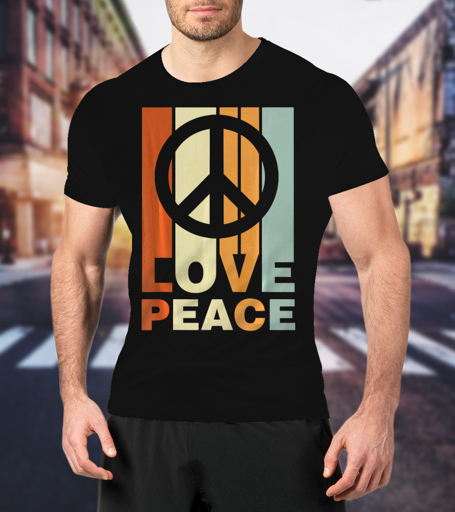 Love Peace Vintage Peace Symbol 70s T-Shirt