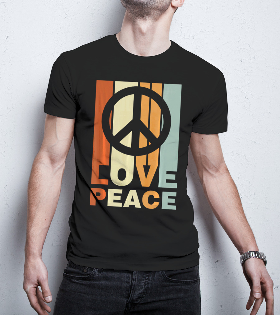 Love Peace Vintage Peace Symbol 70s T-Shirt