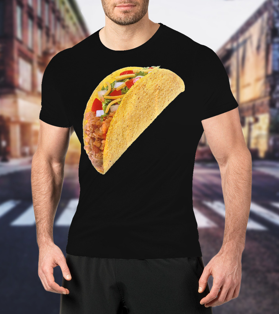 Taco Costume Mexican Food Hard Shell Taco T-Shirt