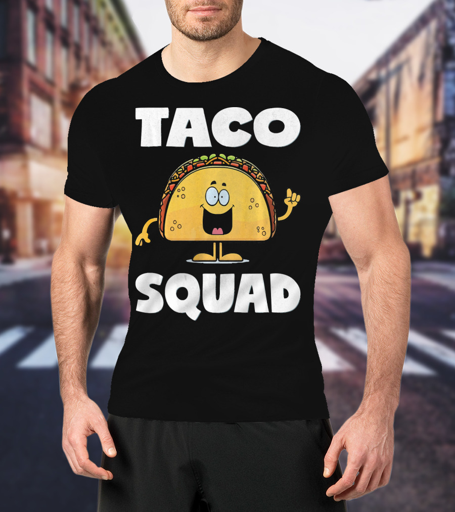 Taco Squad Vintage Funny Tacos Party T-Shirt
