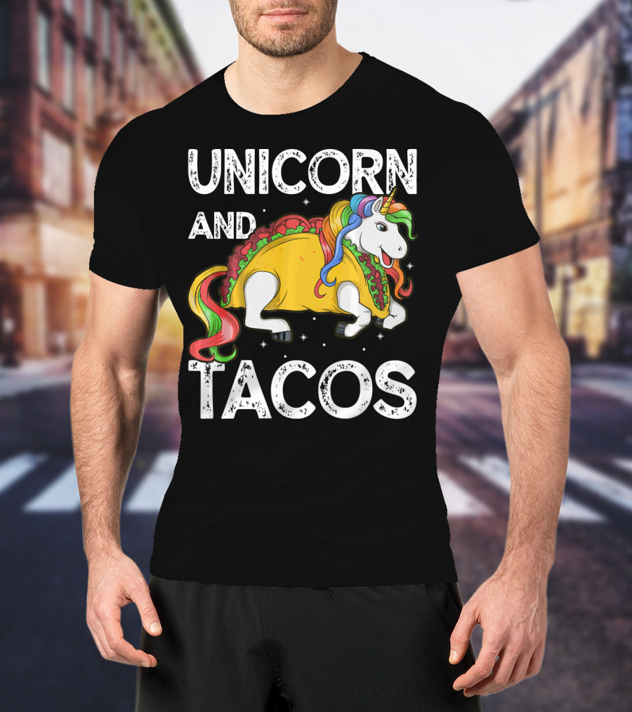 Unicorn And Tacos Rainbow Taco Squad T-Shirt