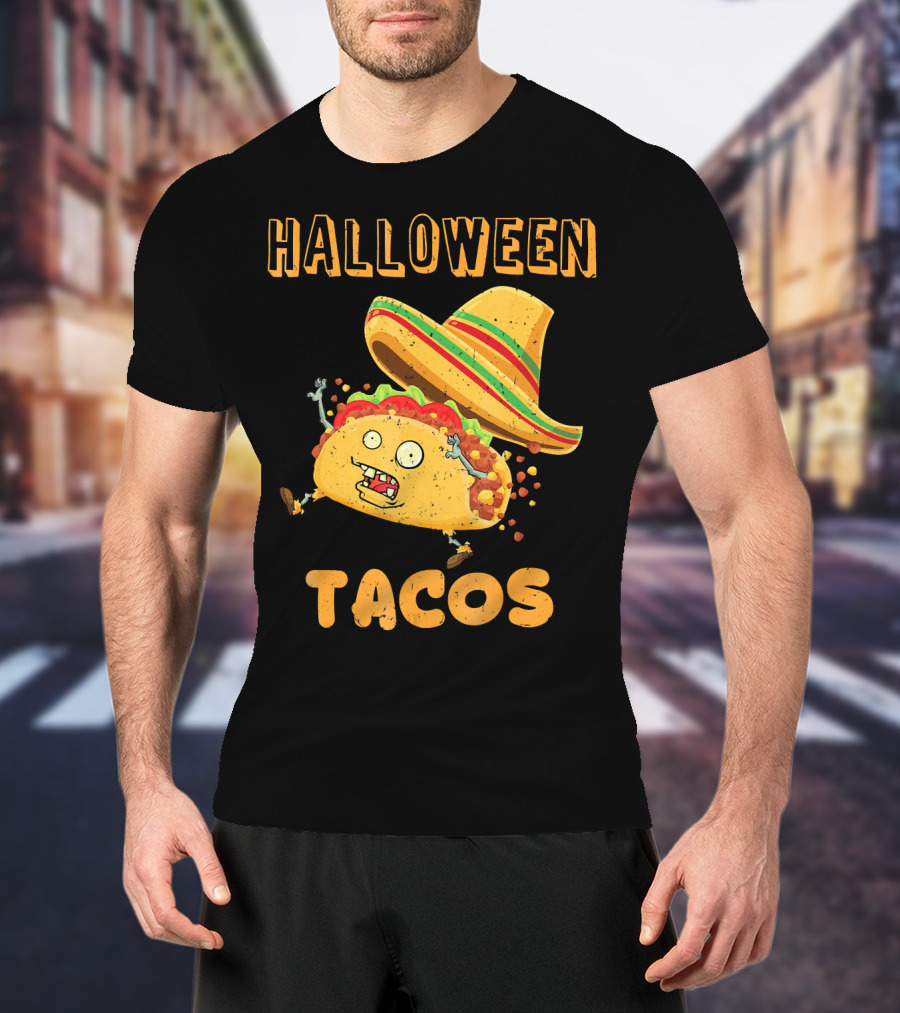 Halloween Tacos Zombie Costume T-Shirt