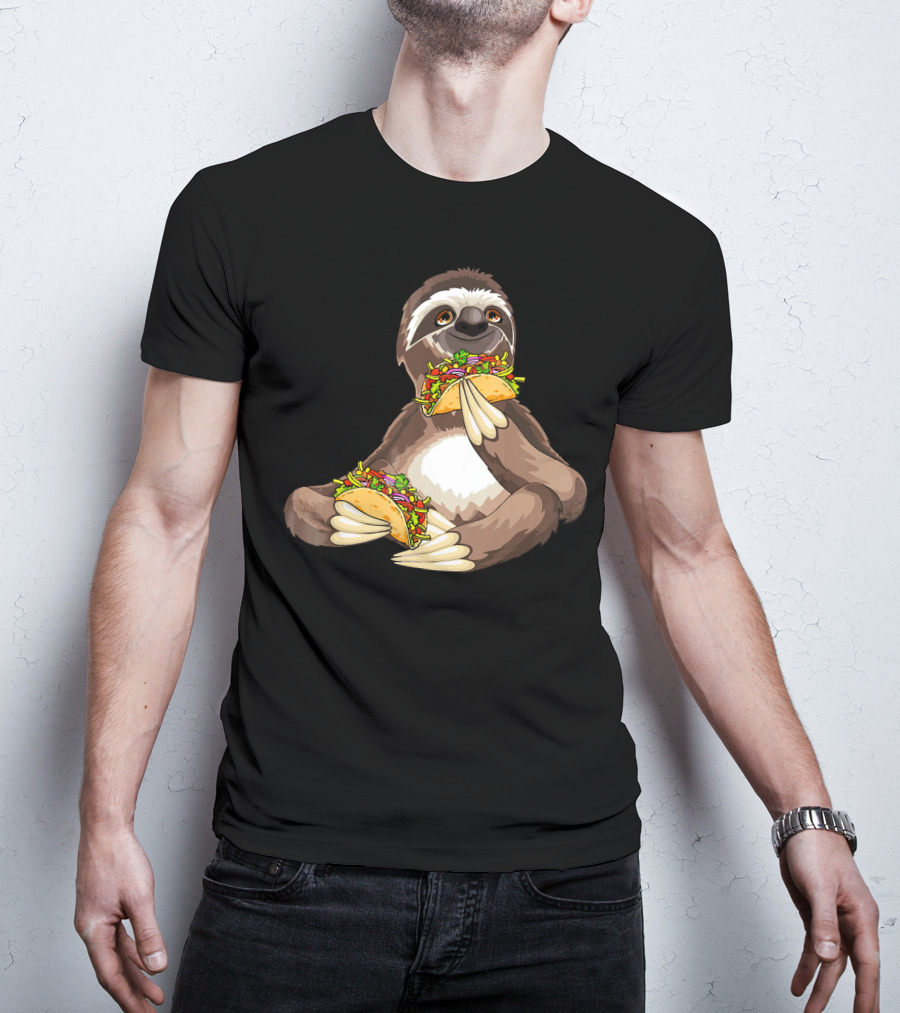 Sloth Eating Tacos For Sloth T-Shirt