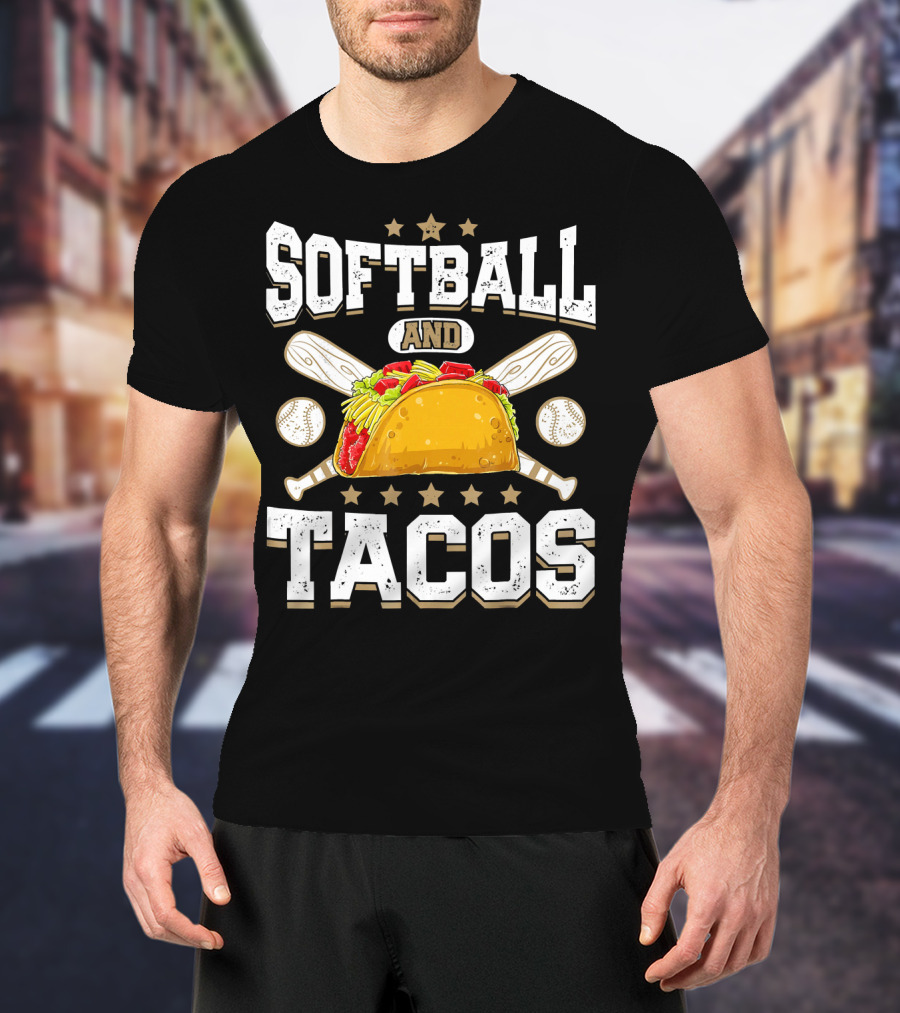 Softball And Tacos Girls Home Run Fiesta T-Shirt