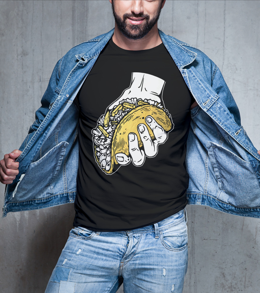 Taco Hand Holding Classic Street Food T-Shirt