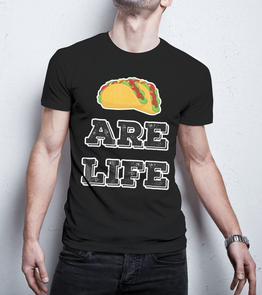 Tacos Are Life Trendy Food Emoji T-Shirt