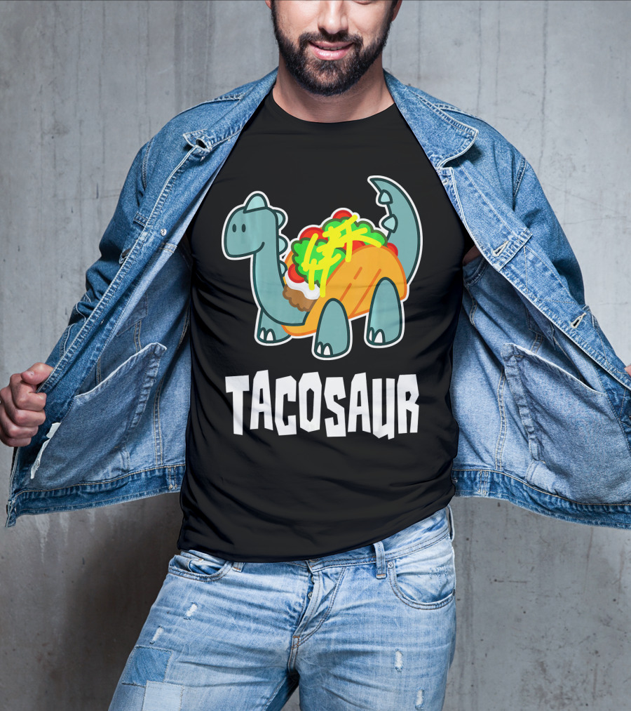 Tacosaur Funny Mexican Food Taco Lover Dino Dinos T-Shirt