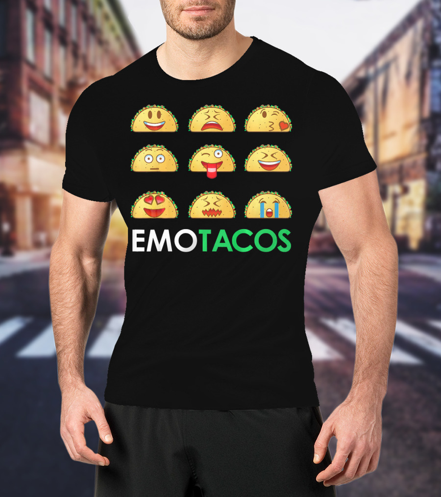 EmoTacos Nine Taco Emoji Expressions T-Shirt