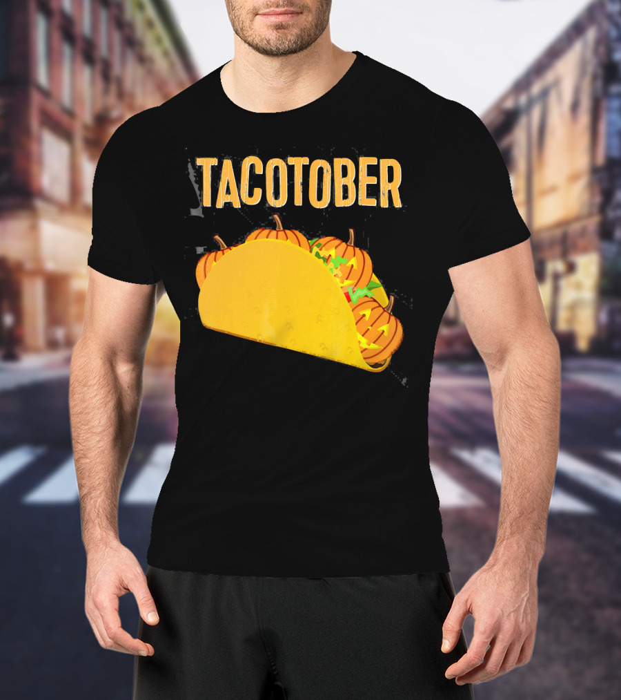 Tacotober Halloween Pumpkin Taco T-Shirt