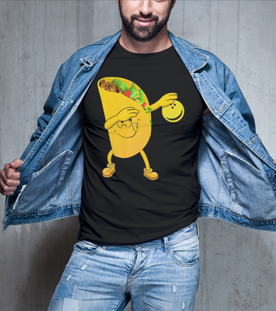 Dabbing Tacos Dab Bowling Happy Bowling Taco T-Shirt