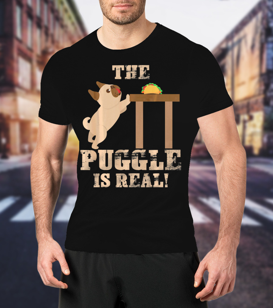 The Puggle Is Real Mops Want Taco Fun T-Shirt