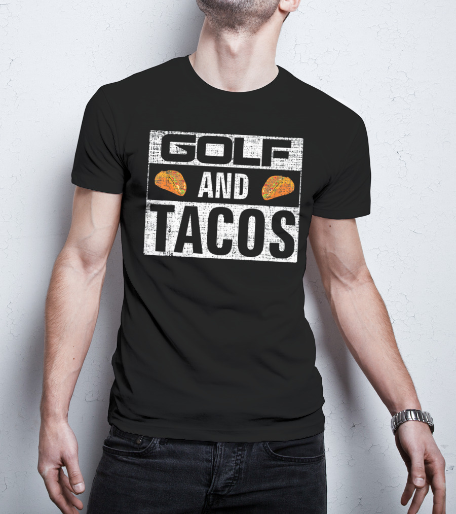 Golf And Tacos Vintage Funny Spo T-Shirt