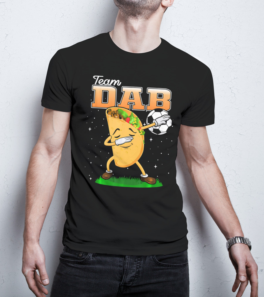 Team Dab Funny Soccer Dabbing Taco T-Shirt