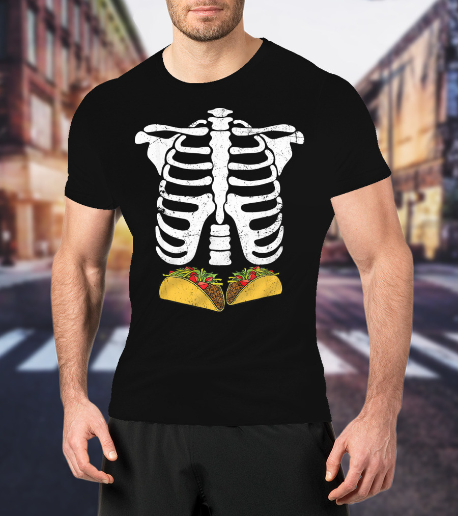 Skeleton Rib Cage Taco Xray T-Shirt