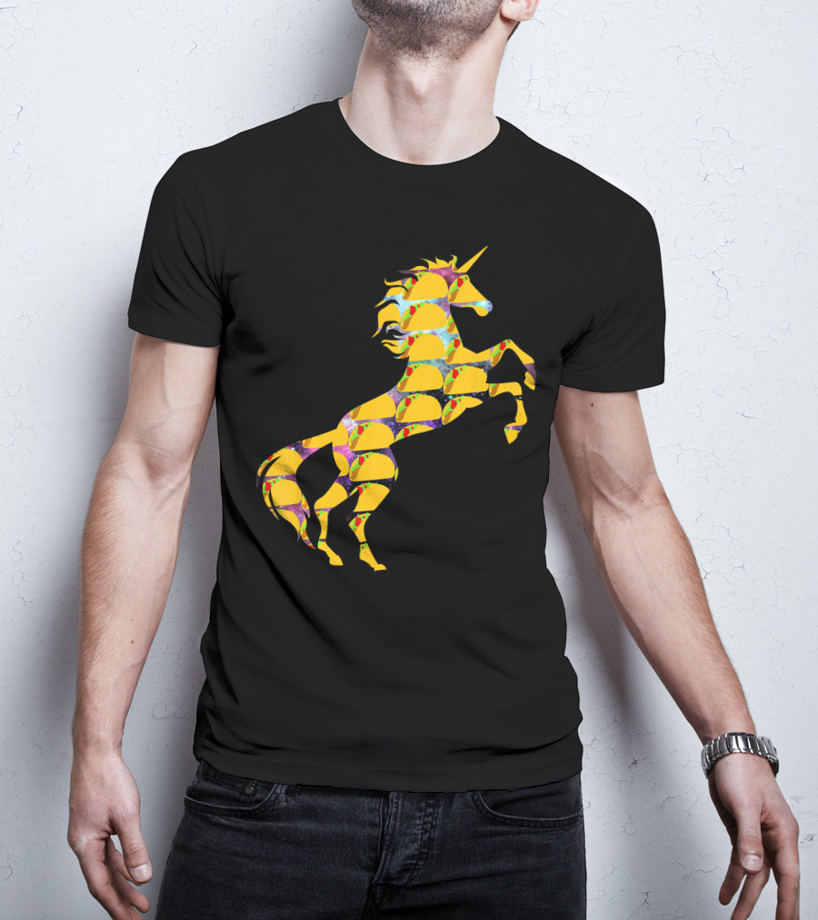 Unicorn Galaxy Space Tacos T-Shirt
