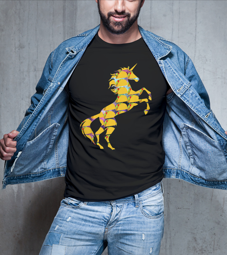 Unicorn Galaxy Space Tacos T-Shirt