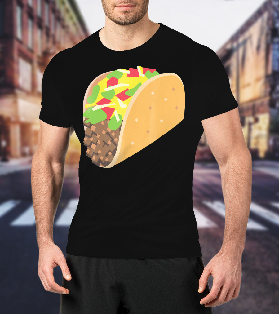 I Love Tacos Emoji Mexican Taco T-Shirt