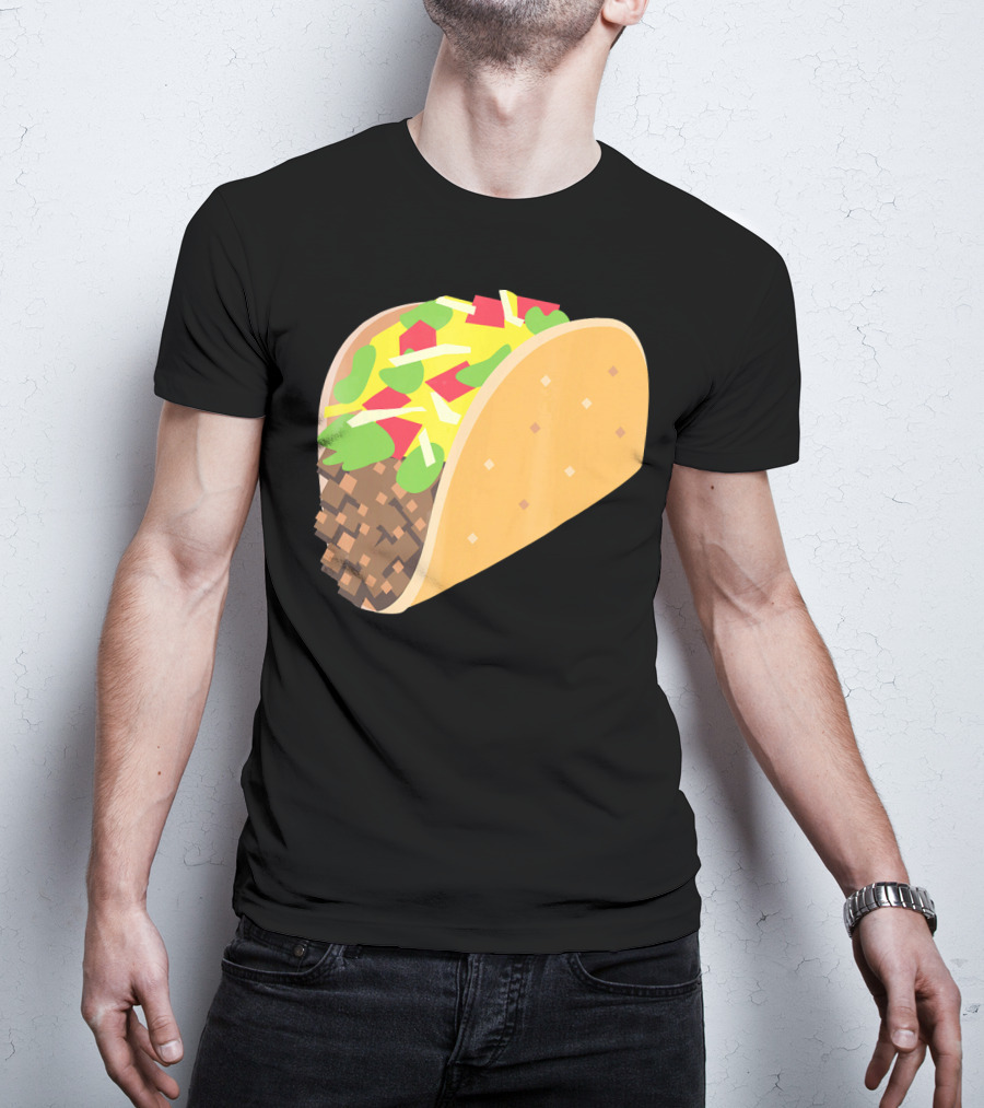 I Love Tacos Emoji Mexican Taco T-Shirt