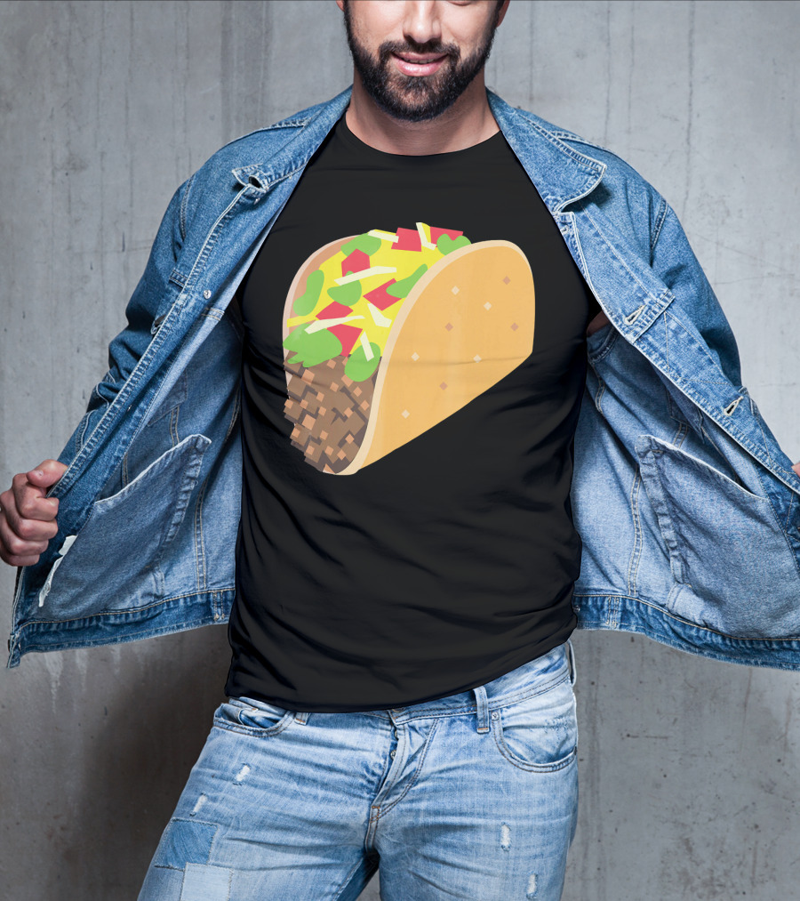 I Love Tacos Emoji Mexican Taco T-Shirt