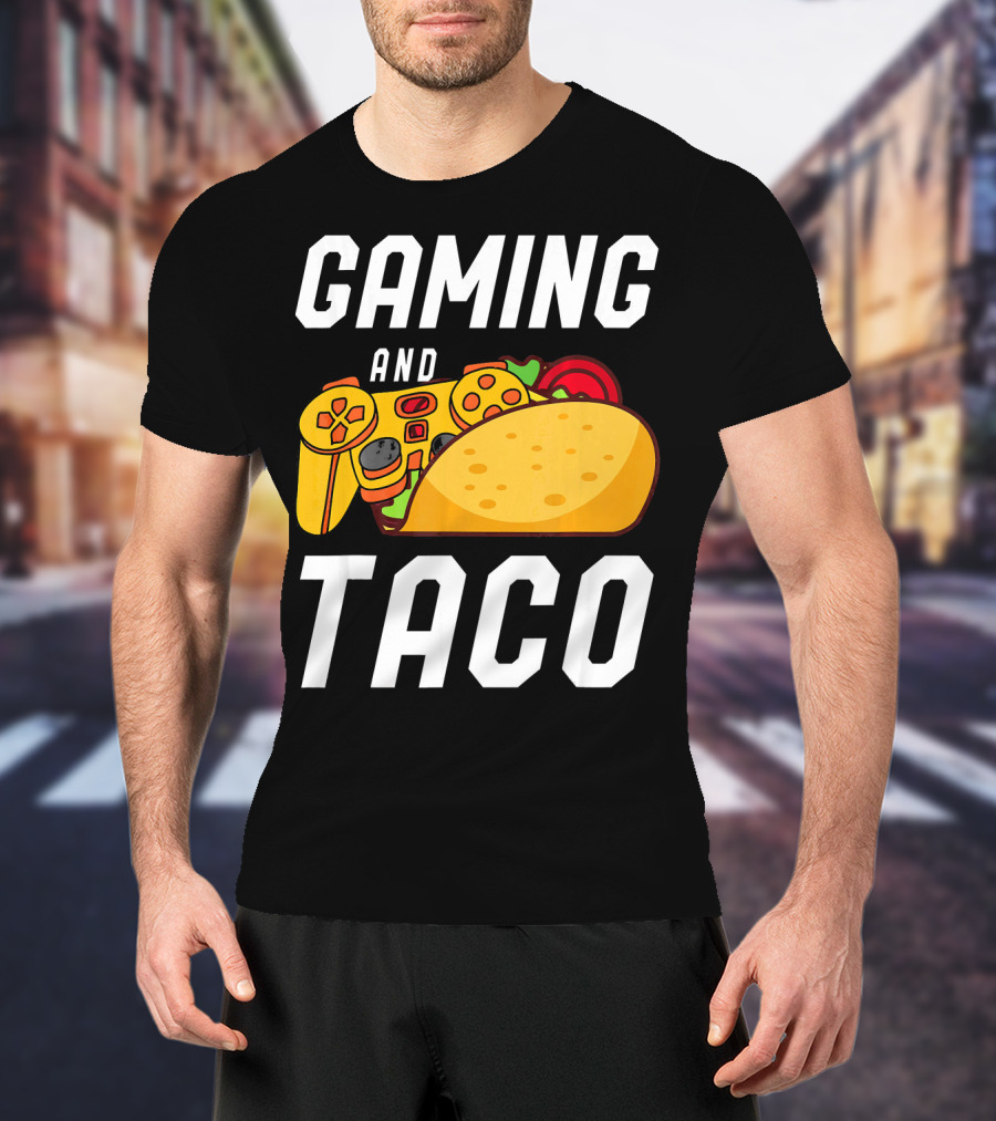Gaming And Taco Gamers Controller Snack Combo T-Shirt