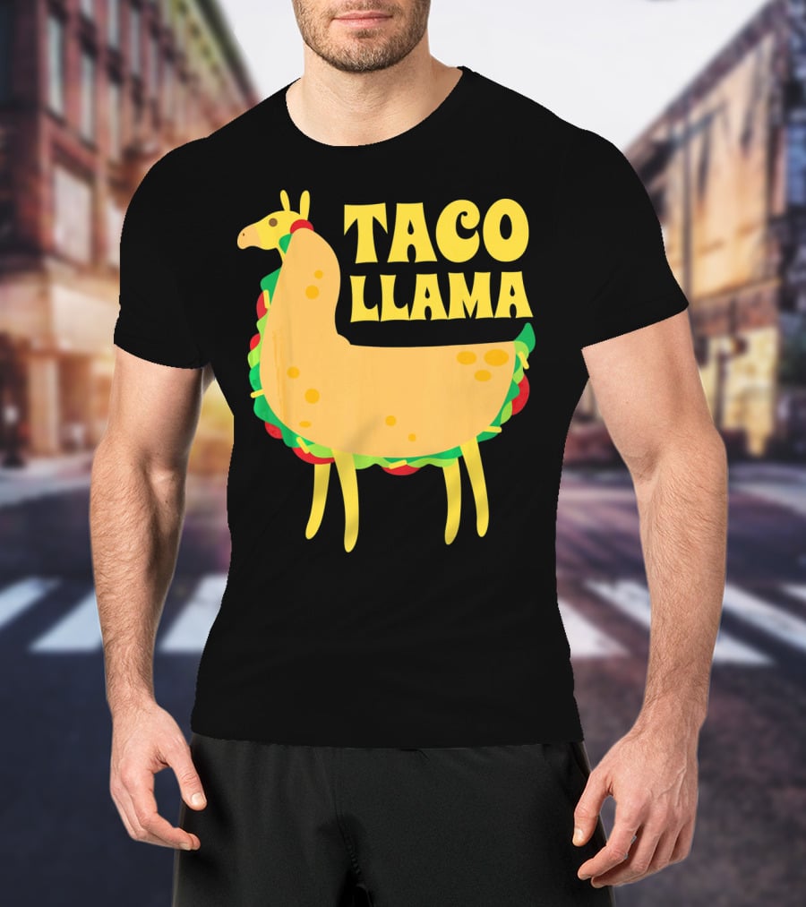 Taco Llama Animal Funny Mexican Cinco De Mayo T-Shirt