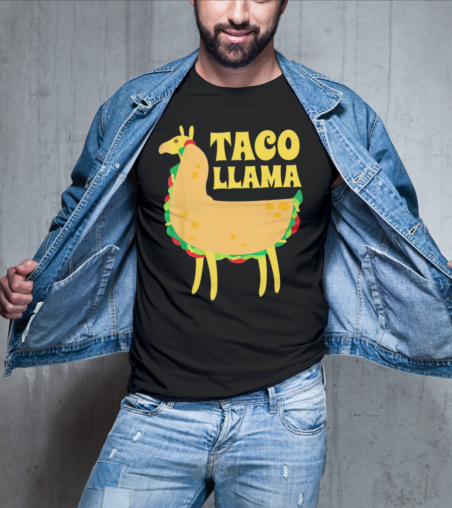 Taco Llama Animal Funny Mexican Cinco De Mayo T-Shirt