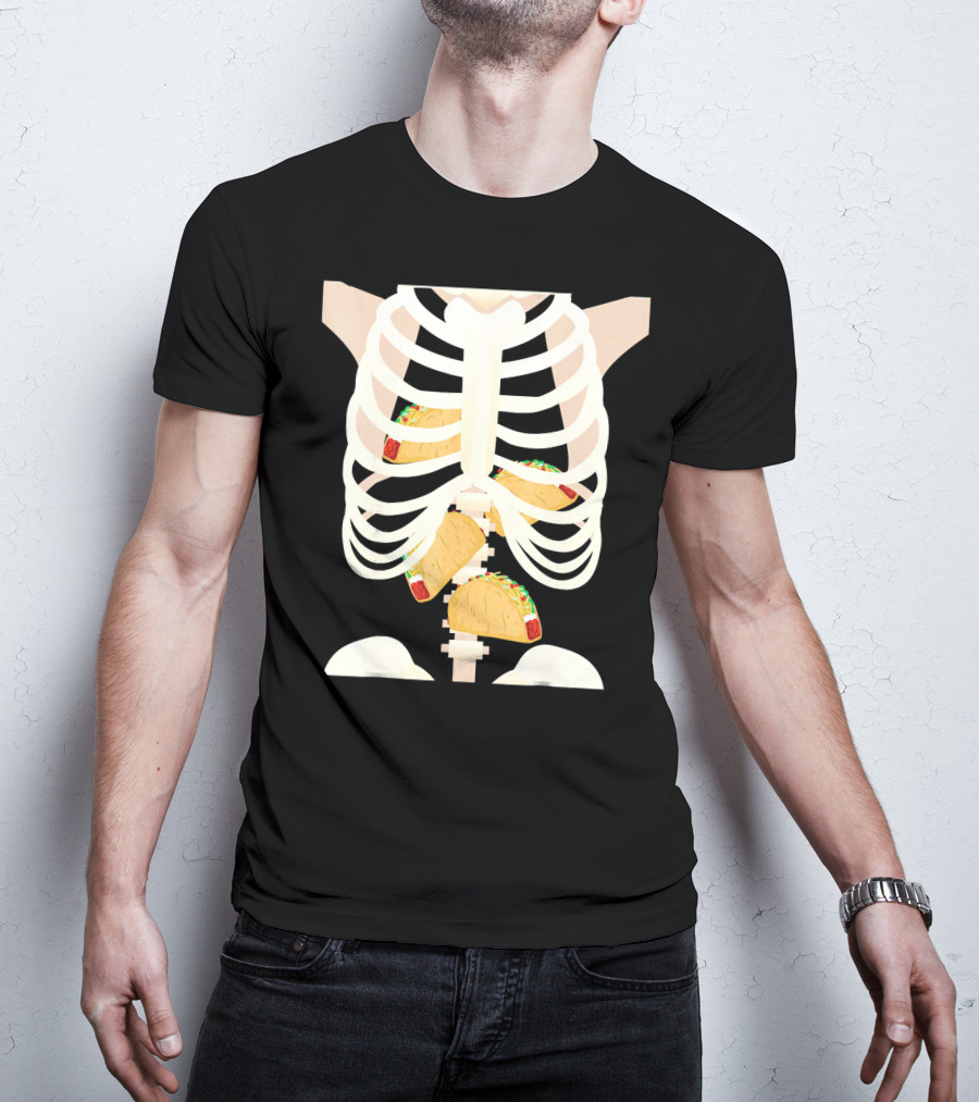 Funny Taco Skeleton Halloween T-Shirt