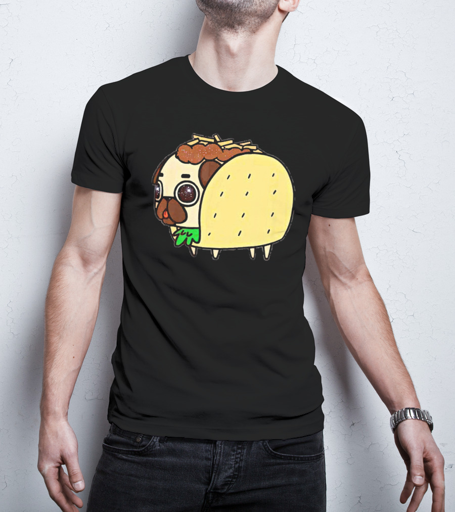 Funny Pug Taco Fusion With Toppings T-Shirt