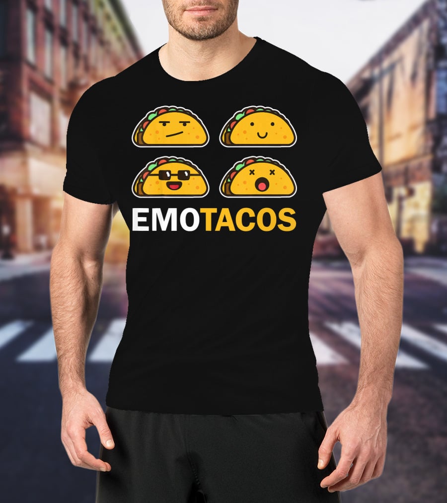 EMO TACOS Emojis Faces And Expressions T-Shirt
