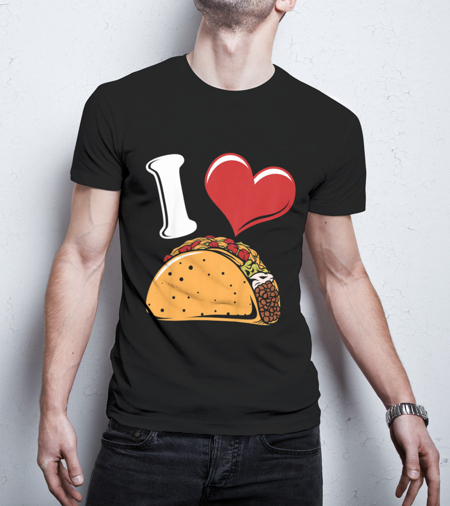 Kids Funny I Heart Tacos Love T-Shirt
