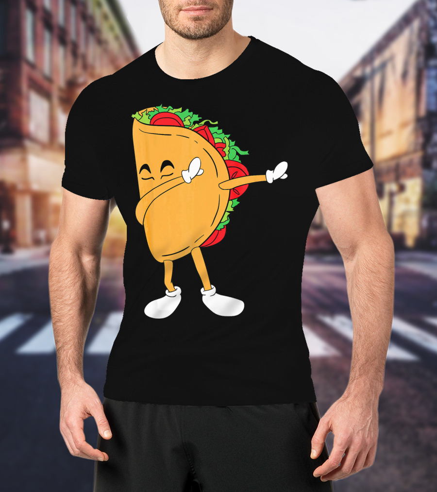 Dabbing Taco Mexico Funny Mexican Food T-Shirt