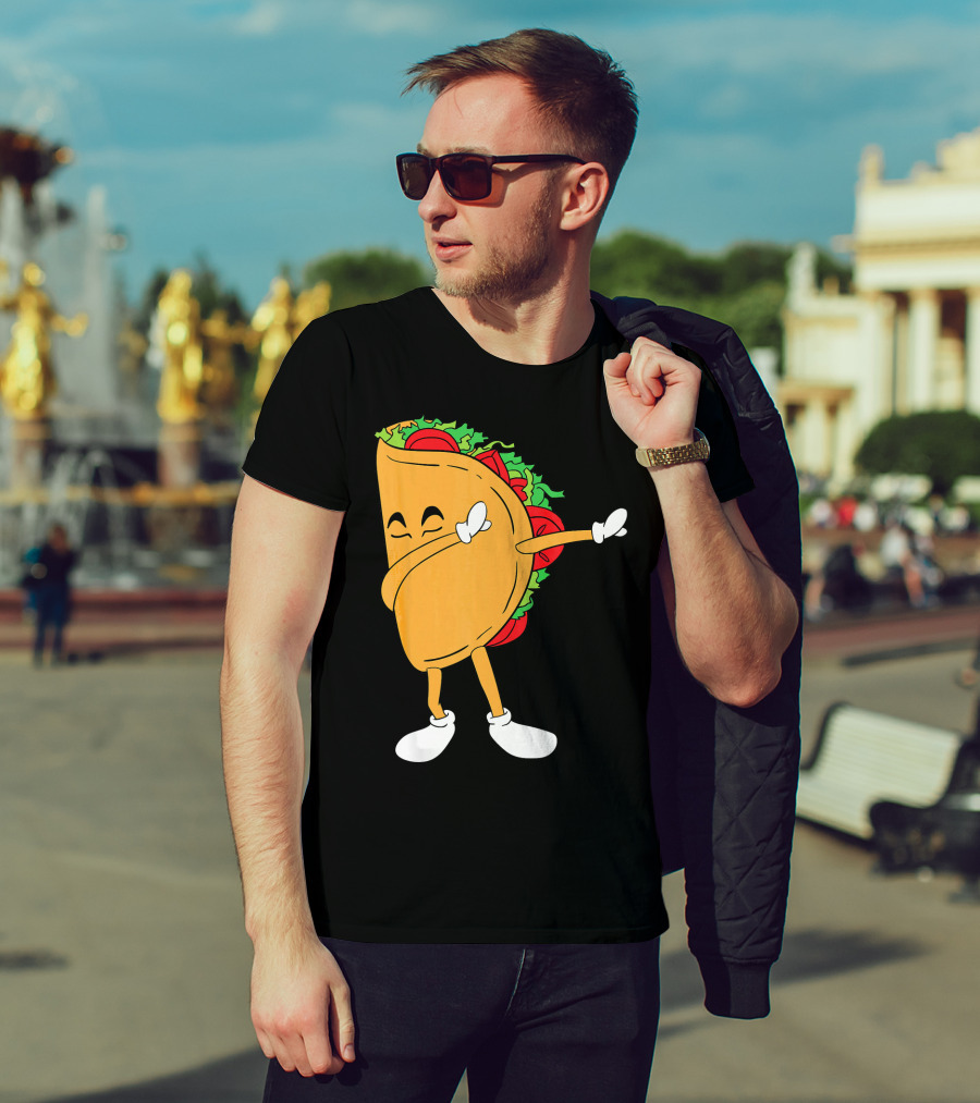 Dabbing Taco Mexico Funny Mexican Food T-Shirt