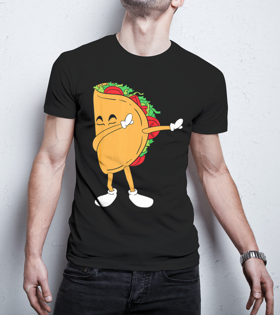 Dabbing Taco Mexico Funny Mexican Food T-Shirt