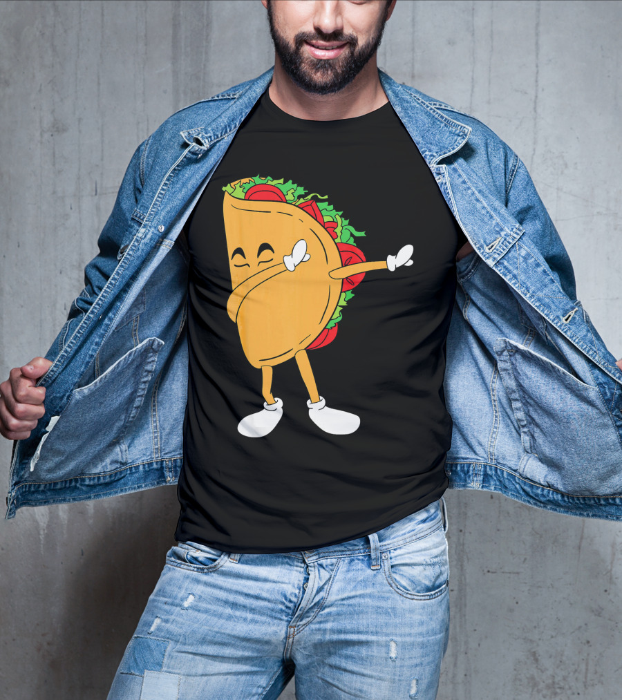 Dabbing Taco Mexico Funny Mexican Food T-Shirt
