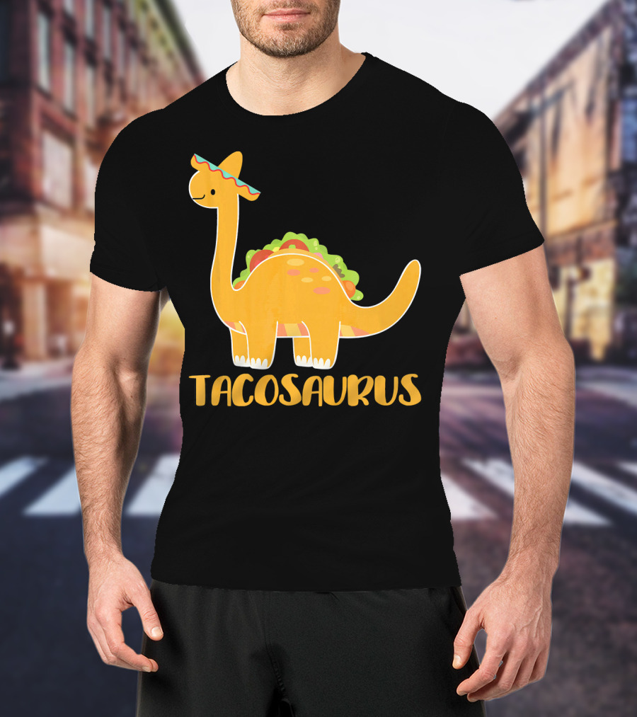 Tacosaurus Brachiosaurus Sombrero Funny Taco Dino T-Shirt